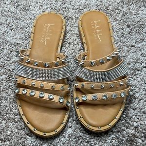 Nicole Miller Slides w/Stud Details